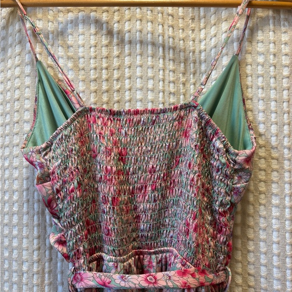 Monteau Pink and Gray Floral Maxi Dress - Picture 6 of 6